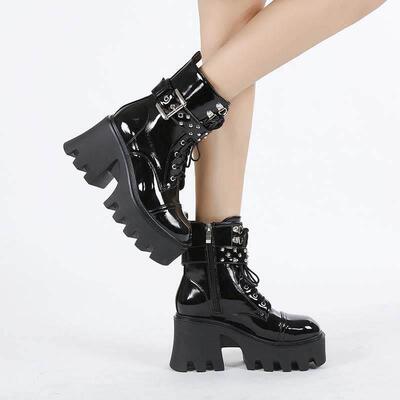 large size platform ankle boots women Martin boots女靴马丁靴
