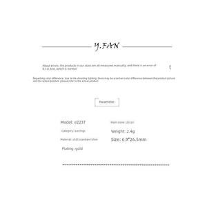 Sterling Silver Earrings Far Accessories S925 Popular Van