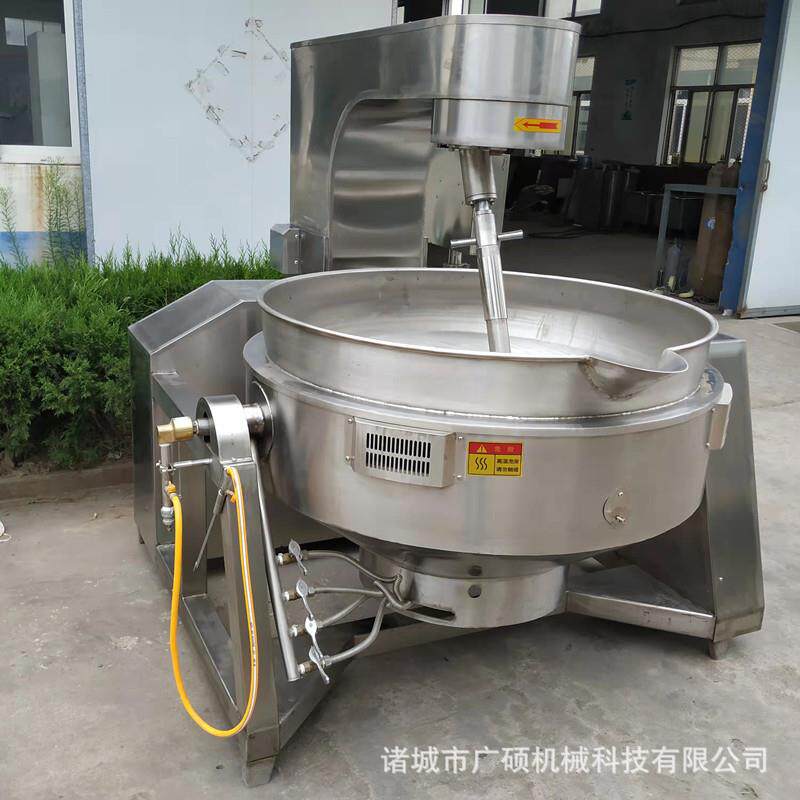 全自制动热行星炒酱机 商预炒菜机 不锈58钢电磁加高粘度搅拌用炒