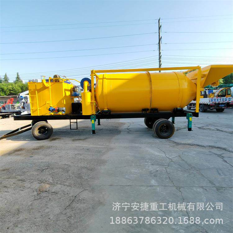 自动控制沥青拌合机 5方移动式筑路机械 小型滚筒加热再生设备