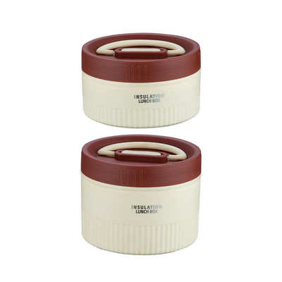 1400ml三件套学生带饭保温304不锈钢饭盒可加热便携手提便当盒