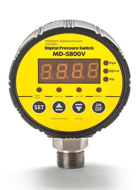 美康智能负压控制器数显真空压力表开关100Kpa径向Md-S800V