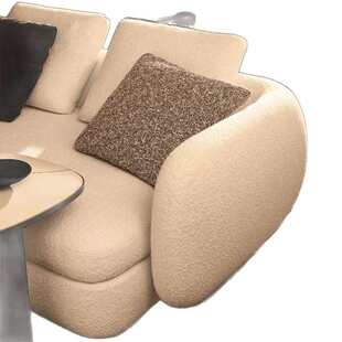 弧形户型poliform简约红意布艺沙发圣日耳曼简转角奢式轻大小极网