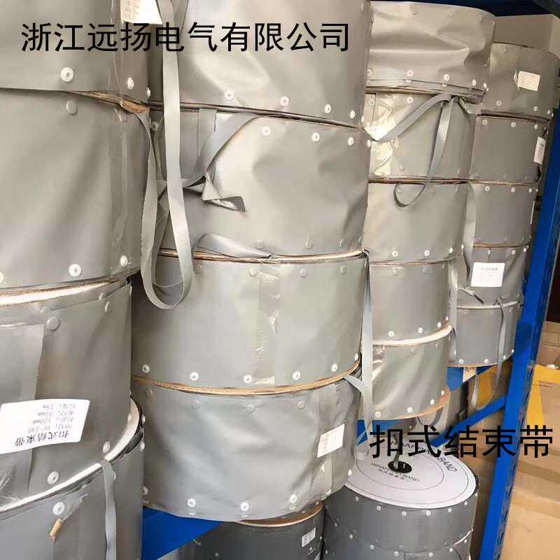卷灰色式pc结按扣束带布包式pvc保护套电线线塑料套管扣系列电线