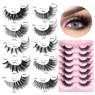 Eye Lashes Clear pairs Band Eyelashes Cat Mink Faux