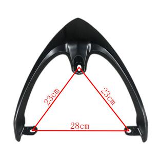 电动车机车尾翼 鬼火配件鬼火一代尾翼RSZ尾翼铝合金后货架扶手