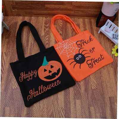 Halloween pumpkin tote bag Gift bag Halloween candy bag