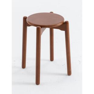 实木凳子简约方凳可叠放板凳中式餐桌凳木凳软包坐垫凳卧室梳妆凳