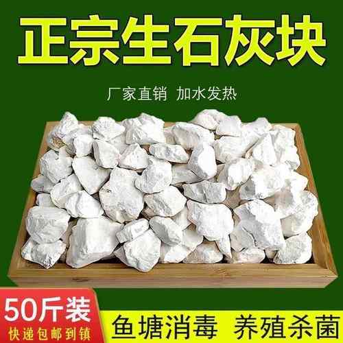 生石灰块石灰粉鱼塘消毒杀菌