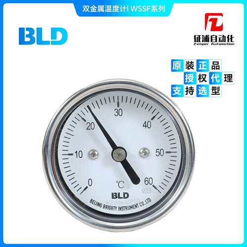 WSSF-413双金属温度计径向100mm精度1.5级IP65布莱迪BLD包邮