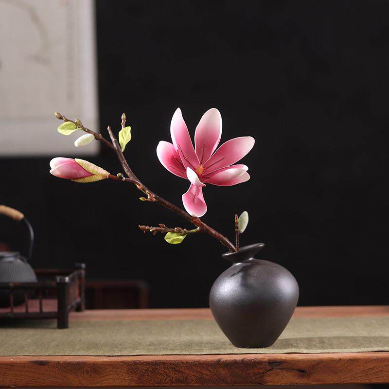 客厅瓶禅意装饰品摆件插现代陶瓷新简约茶室小花中式台面干花酒柜,家居饰品,花瓶,淘宝优惠券,粉丝福利购,淘宝优惠卷