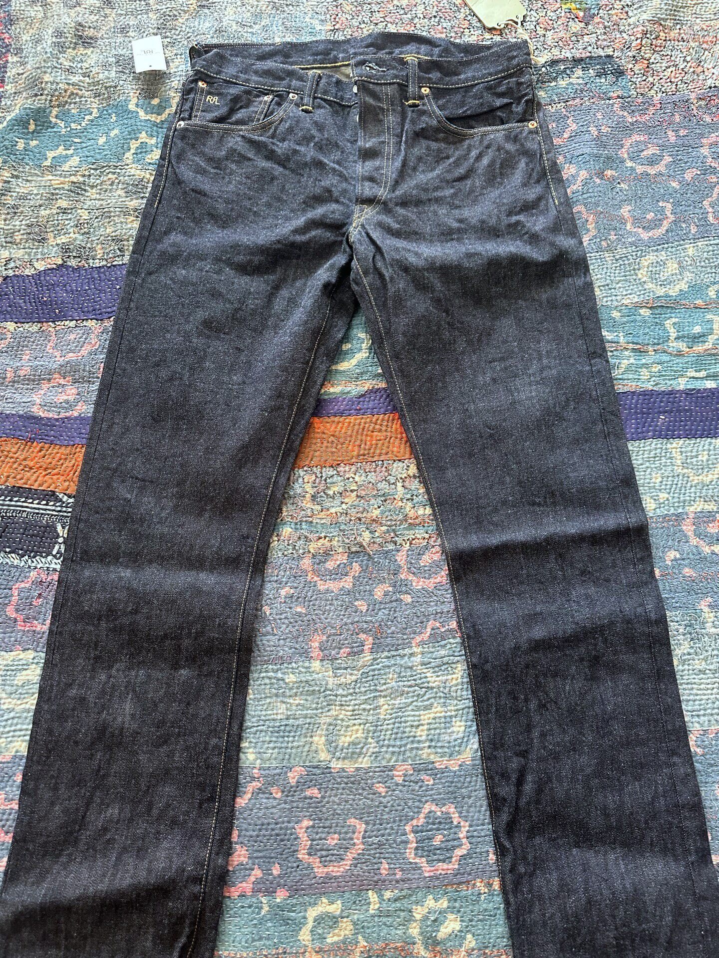 RRL Raw Denim Slim Fit Jeans