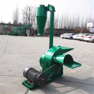 长秸秆粉碎机 带除尘的饲料粉碎机 粗细可调