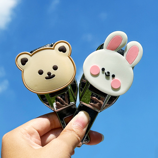 汽车安全插带卡口带延长器固定接头揷片可爱卡通熊兔车内装饰用