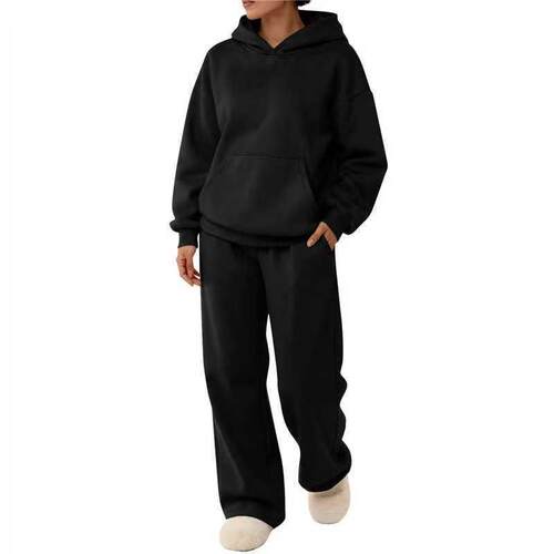 Men Women Hoodie Sweatpants Set 2 Tracksuit Oversized Unisex