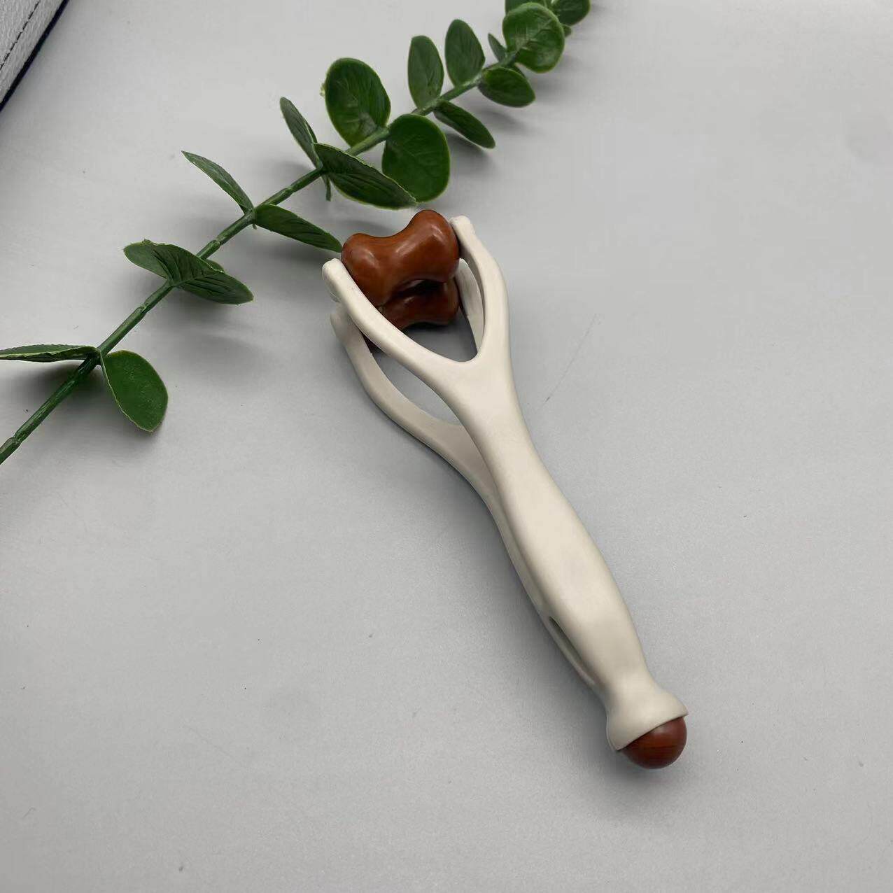 多功能砭石手指按摩器 滚轮式缓解手部弹力瘦手砭石手指按摩夹