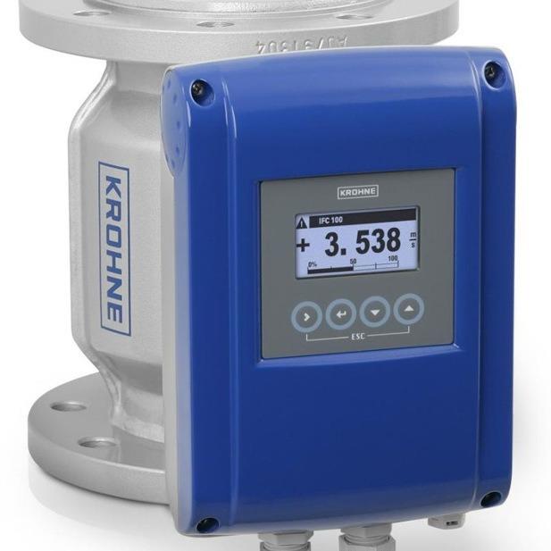 科隆电磁流量计OPTIFLUX2300介质水橡胶内衬不锈钢电极IP66/67