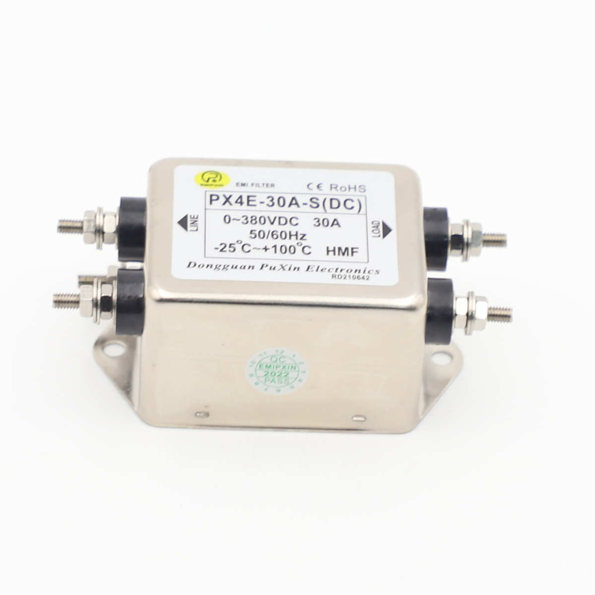 普鑫单相直流电源滤波器PX4E-30A-S(DC)频率元件自主研发批量优惠