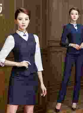 东航空姐制服女职业套装高端珠宝店工装裤子上衣酒店美容院工作服