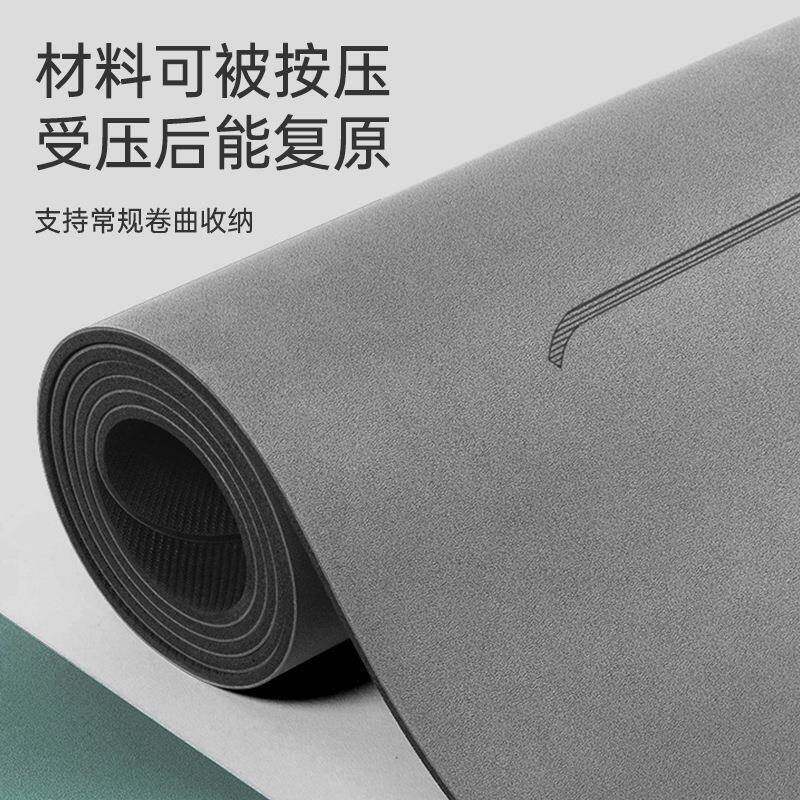 高固磨砂橡胶瑜伽垫加宽防滑健身运动垫耐脏椰纤丝瑜伽垫子