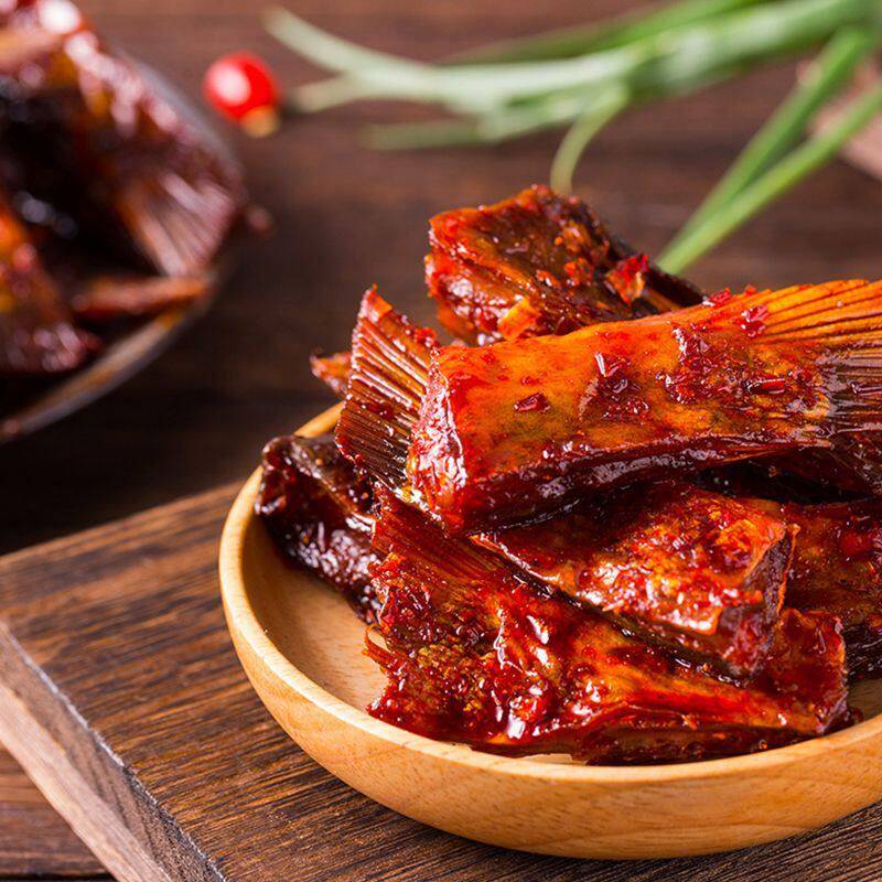 解馋即食小零食湖南特产香辣鱼尾鱼排洞庭风味网红休闲解馋即食小