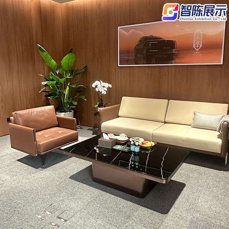 鸿蒙智行休息沙发茶几洽谈椅椅售后交付办公桌接待台边几商务