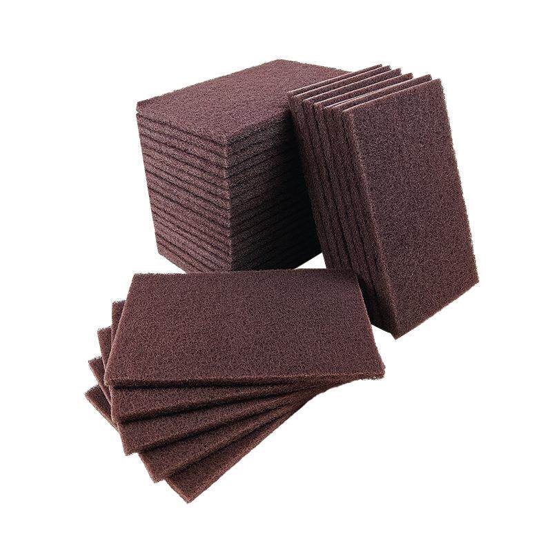 厂家工业百洁布7447C棕红色150*230清洁打磨抛光工业百洁布