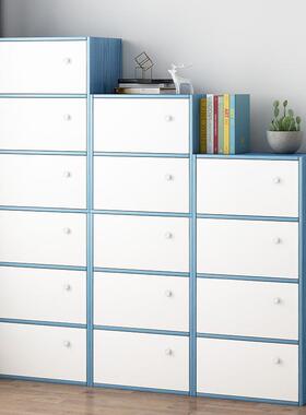 书柜简约格现代组合子柜储GSU由物收纳柜大容量简易落自地带门包