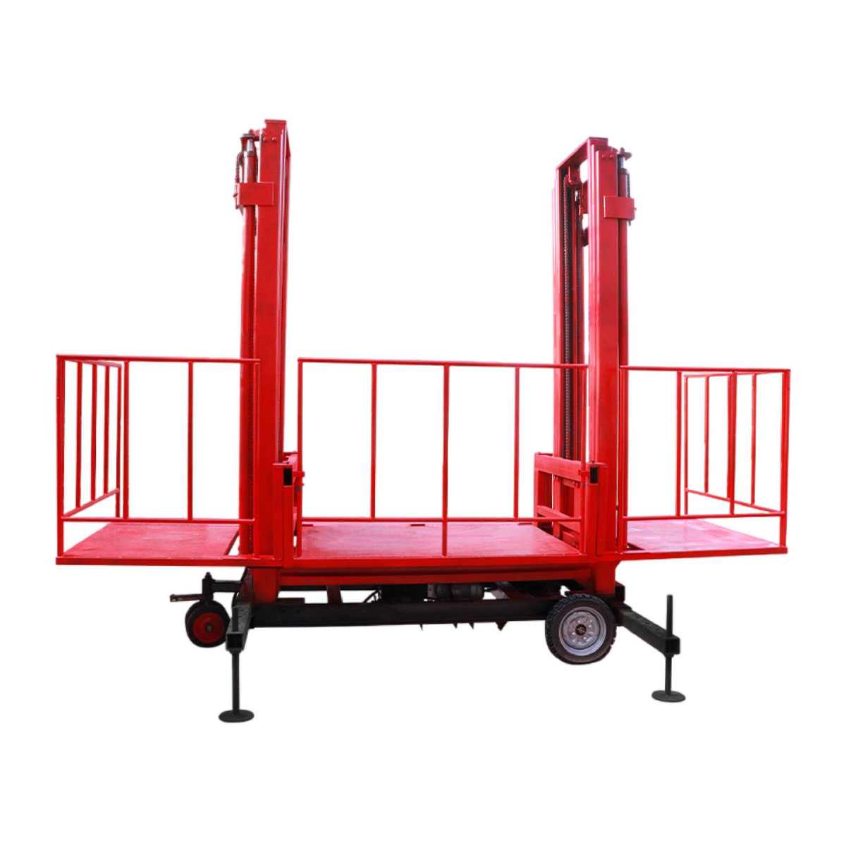 移动式砌砖升降平台砌筑抹灰工地上料 平台液压上砖机移动升降平