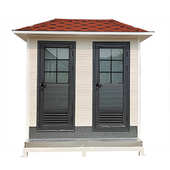 厂家定制广场高档二联体移动厕所卫生间 景区洗手间成品移动厕所