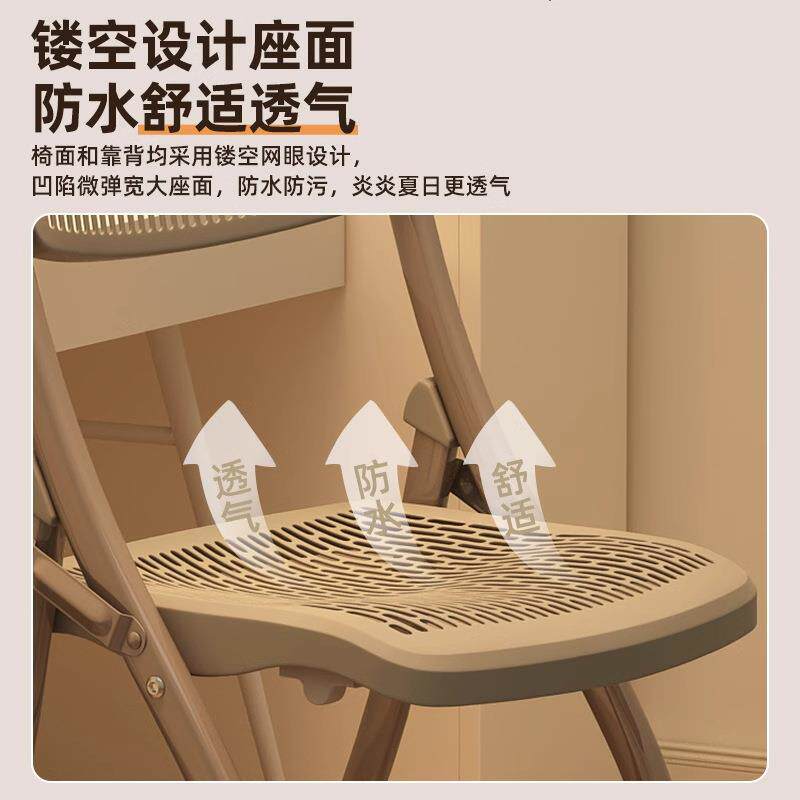 厂家叠脑折叠椅椅大学舍宿电椅靠折背塑料凳子便携培训椅会议办公