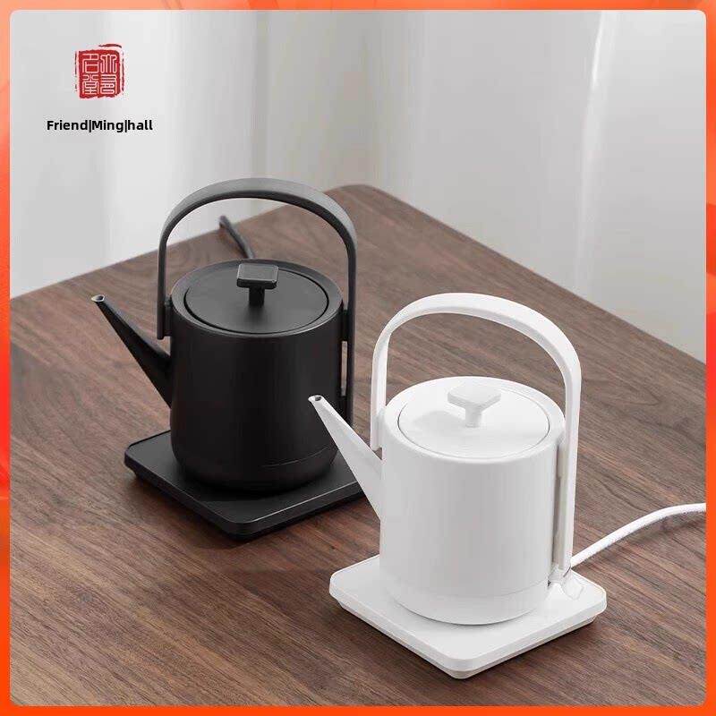 友茗堂电热水壶家用泡茶烧水壶电热壶电水壶底部黑白简约烧水壶