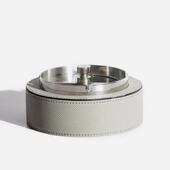 简约摆奢轻皮465革烟灰缸金属创意家酒店售楼居处客厅会议室高端