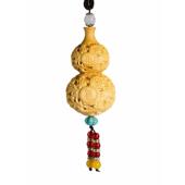 黄杨木雕龙葫芦文玩手把件汽车挂件收藏雕刻工艺创意随身把玩手件