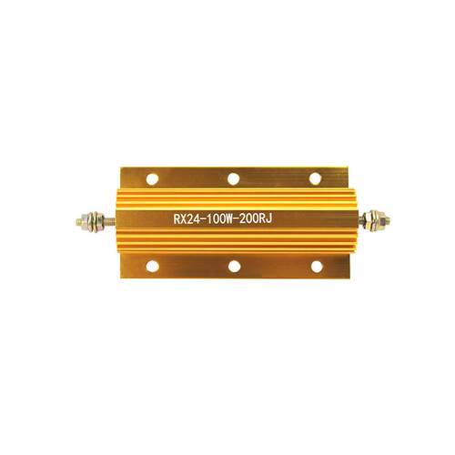 RXG24-100W100欧大功率黄金铝壳电阻器放电1K2K345K放电解码预充