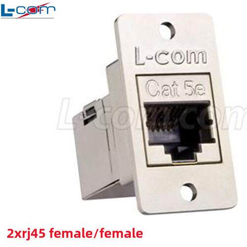 金属屏蔽网口适配器Ecf504以太网连接器Rj45网线母头Notone Lcom