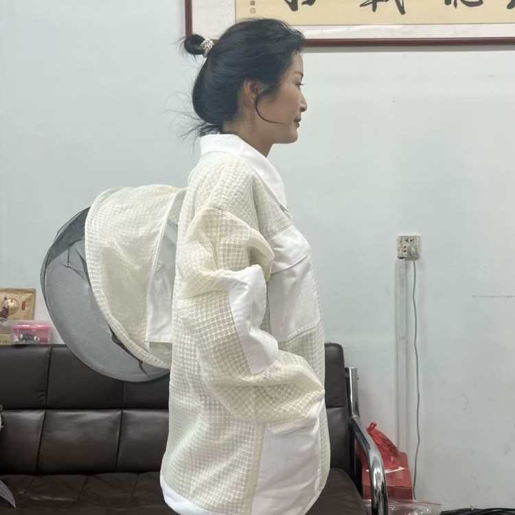 蜂具防蜂服出口型半身棉质透气防蜂衣加厚防蜜蜂蛰3D太空服