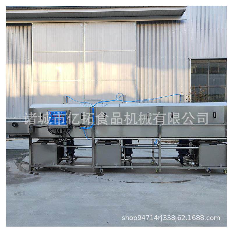 供蛋糕烤盘清洗机垃圾桶高压喷淋清洗设备厂家推出周转筐清洗线