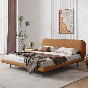 现轻奢人床悬浮床1.8 2米主卧婚床磨砂科设技布艺床ZEN双计师家代