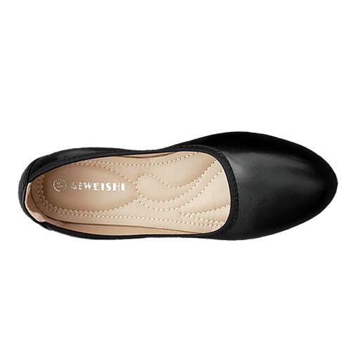 高档色底单鞋士职业皮平鞋黑女加绒工作鞋圆头软底上班鞋工装鞋妈