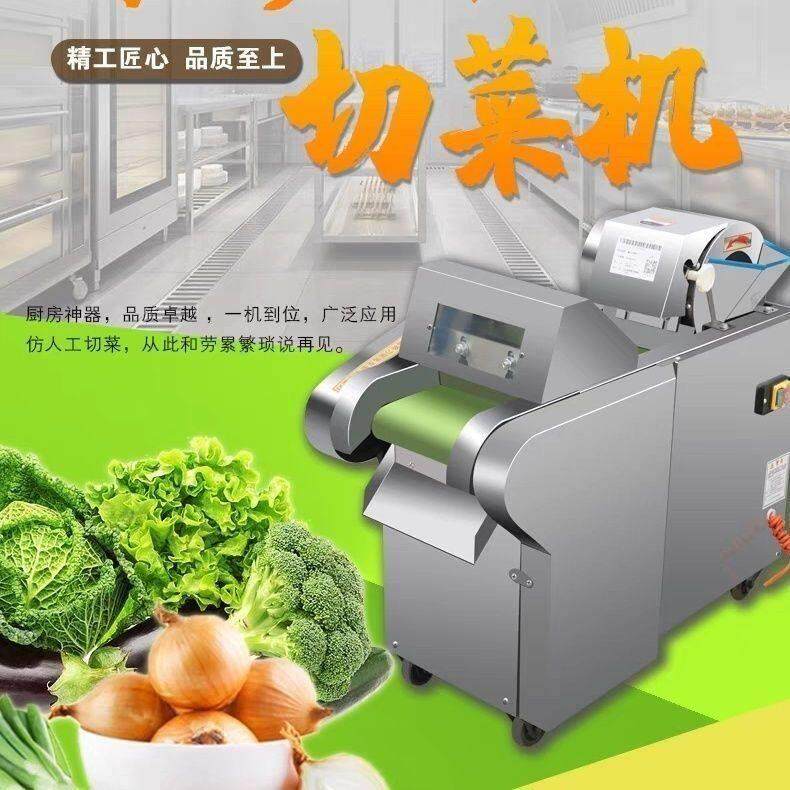 660型1000型全自动电动切菜机商用食堂用切菜机切丝机切片切丁机