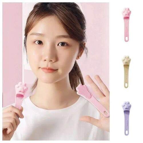 1Pc Mini Silicone Face Cleaner Brush Cat Claw Shape Finger