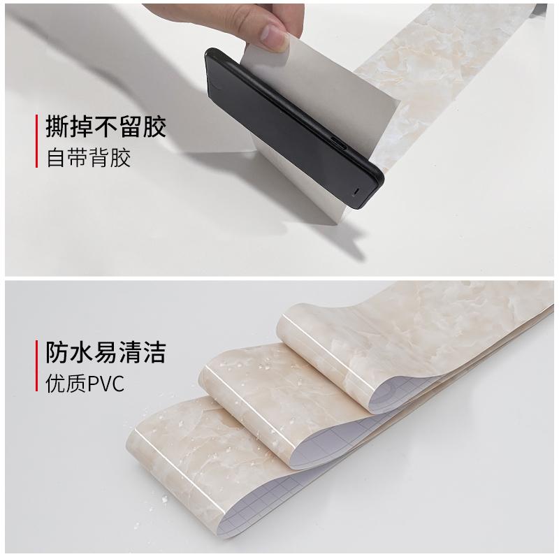 精品门框包边旧门边框仿大理石纹贴纸遮丑翻新装饰自粘家居装饰踢