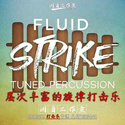 高档流体打击源层次丰富旋的律打击乐Fl音uid Strik多种采样乐器