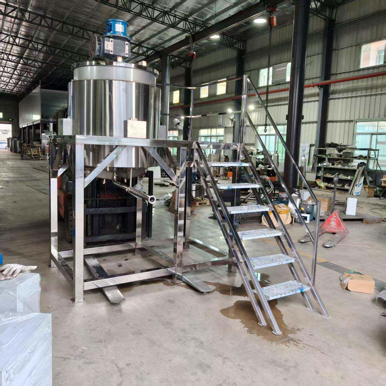 美缝剂原料搅拌罐消泡剂液体搅拌机不锈钢高速尿素反应釜 配料罐