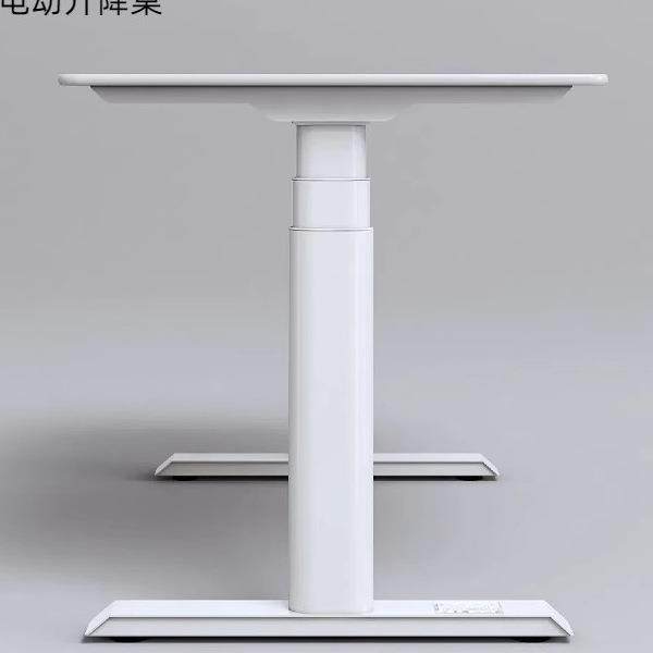 电动降桌升支MKI架矮款茶几隐藏双腿电机三节书桌电脑桌高配椭圆