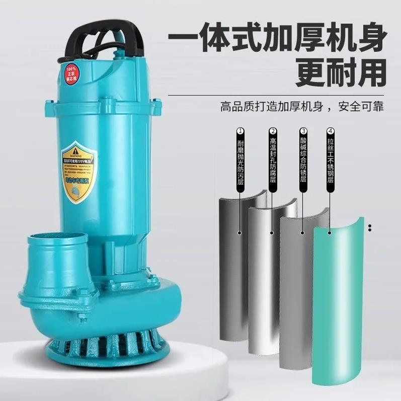 德国进口无刷智能直流潜水泵48V60V72V通用大流量电动电瓶车抽水