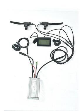 自行车锂电改装配件昆腾14A防水控制器 LCD3仪表配置适用250W电机