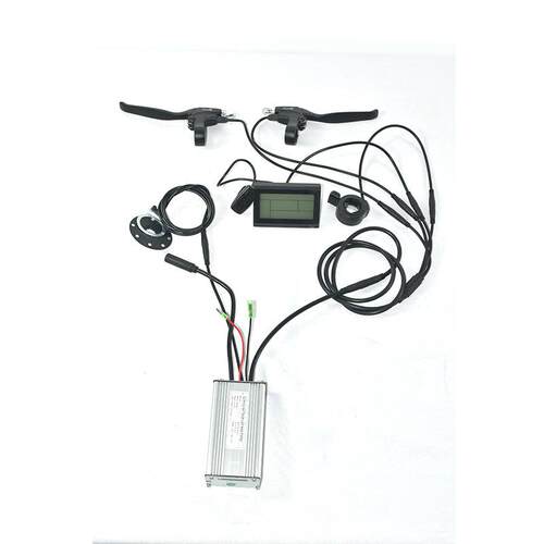 自行车锂电改装配件昆腾14A防水控制器 LCD3仪表配置适用250W电机