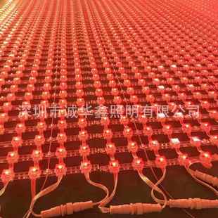 ed网格屏彩IKT2公分全点柔光源像素透明网格L屏防水性卷帘像素点
